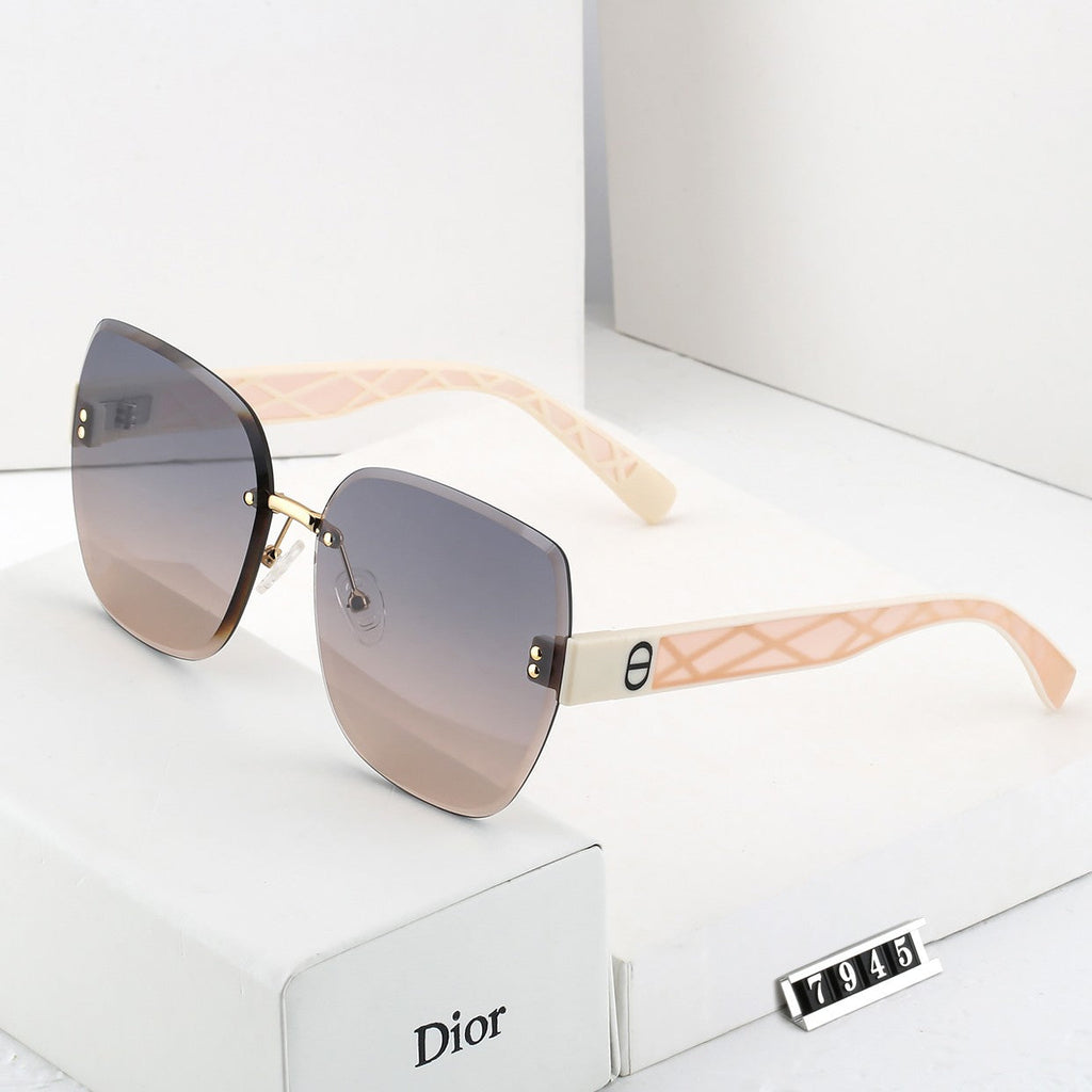 4 color fashion rimless color polarized sunglasses