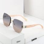 4 color fashion rimless color polarized sunglasses