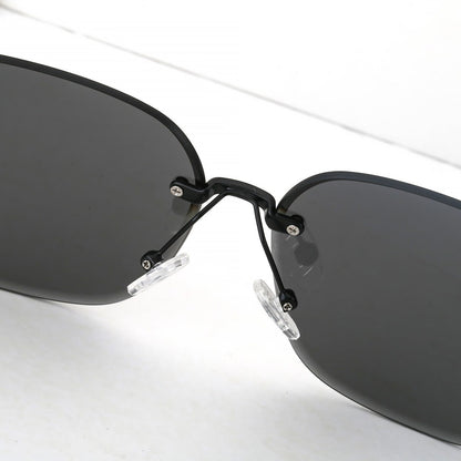 4 color fashion rimless color polarized sunglasses