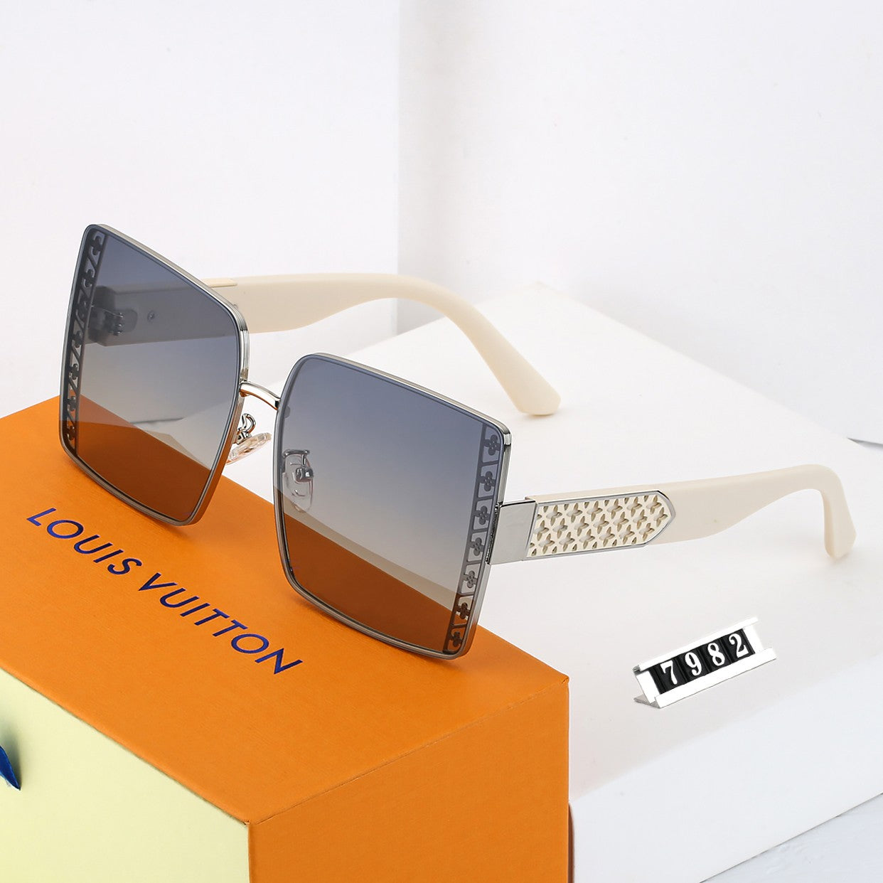 4 color luxury four-leaf flower inner frame polarized sunglasses