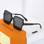 4 color luxury four leaf flower alphabet mirror leg polarized sunglasses
