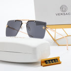 5 color fashion frameless double bridge polarized sunglasses