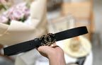Fashion Double C Letter Ladies Leather Belt