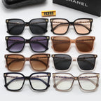 8-Color Fashion Double C Frame Mirror Temple Polarized Sunglasses