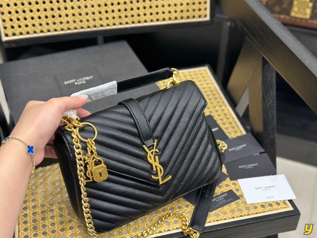 Classic YS letter messenger bag
