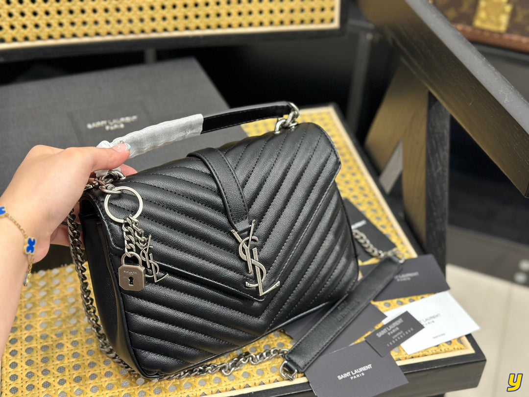 Classic YS letter messenger bag