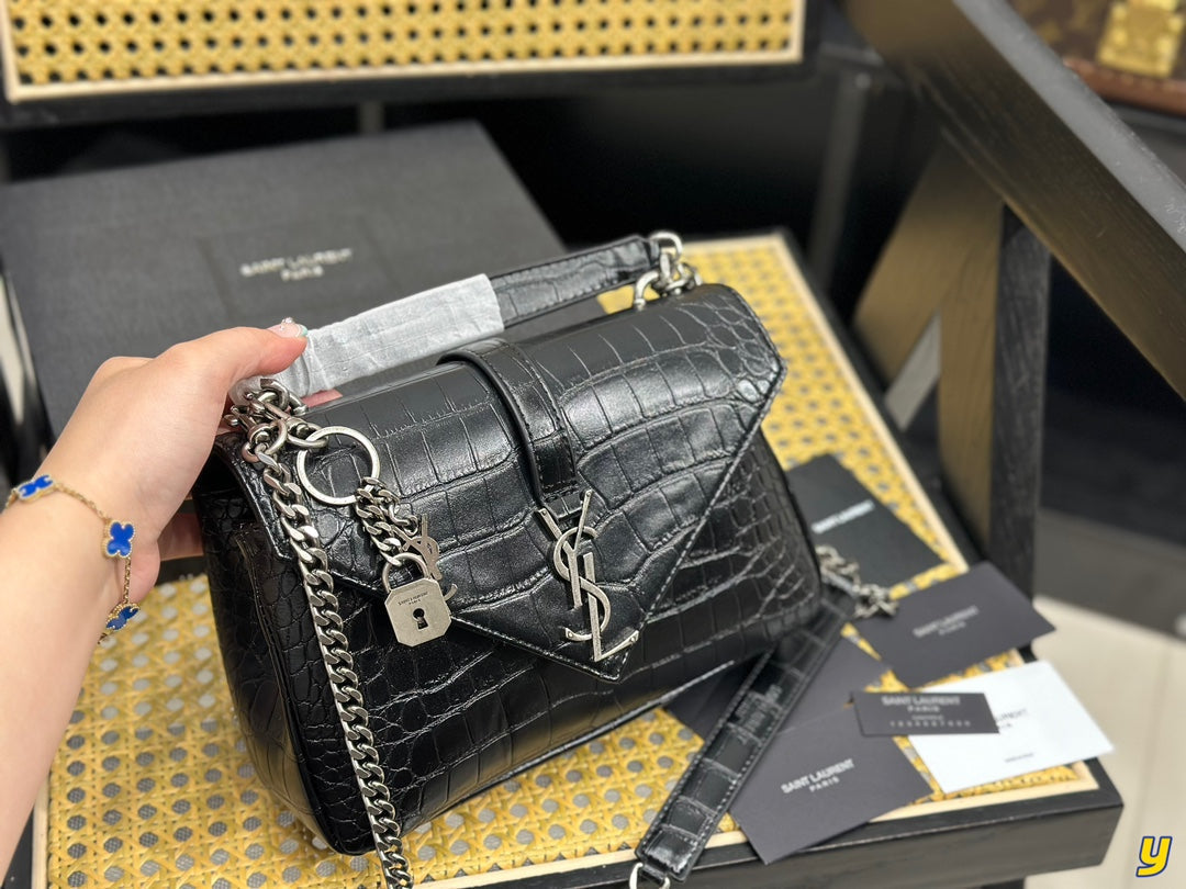 Classic YS letter messenger bag