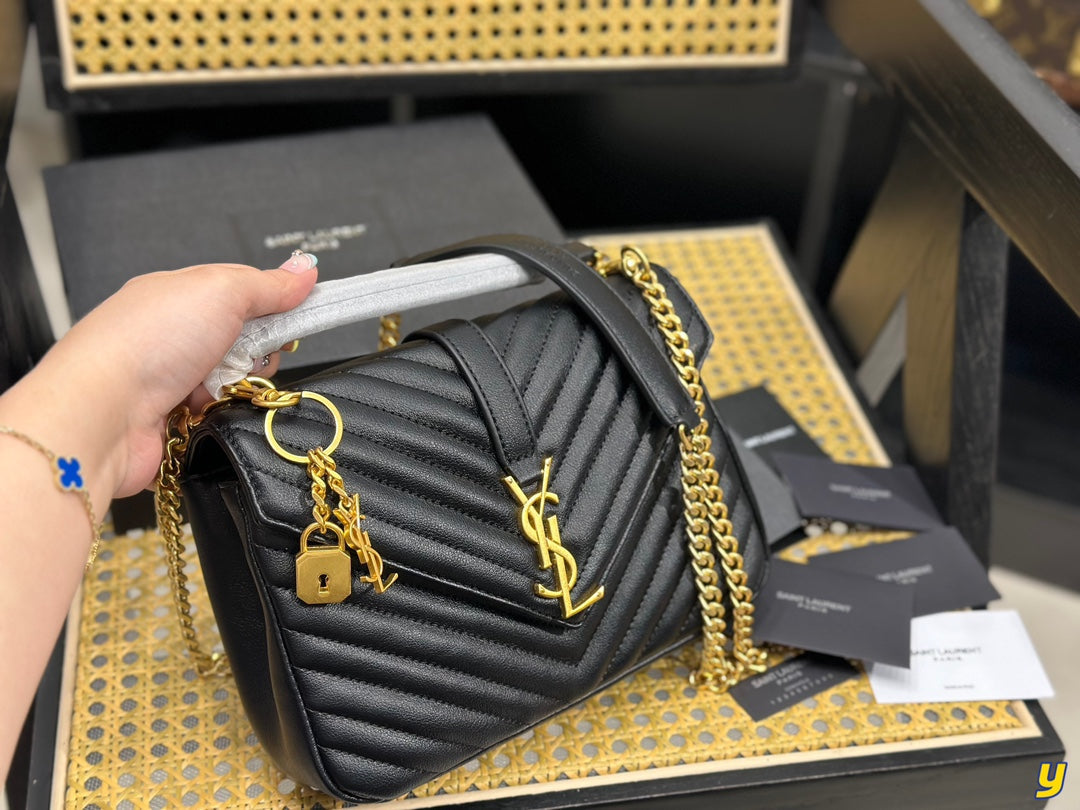 Classic YS letter messenger bag