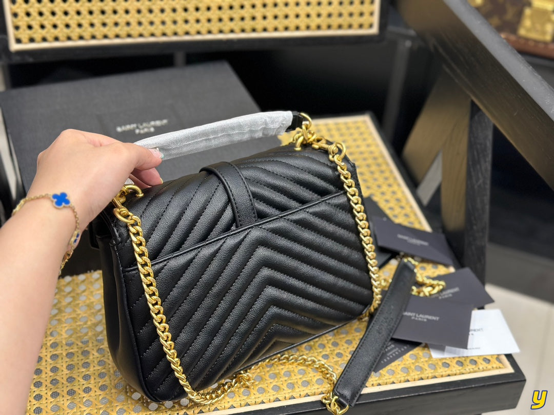 Classic YS letter messenger bag