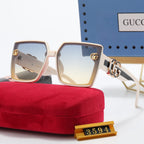 5-color fashion polarized sunglasses with GG letter temples