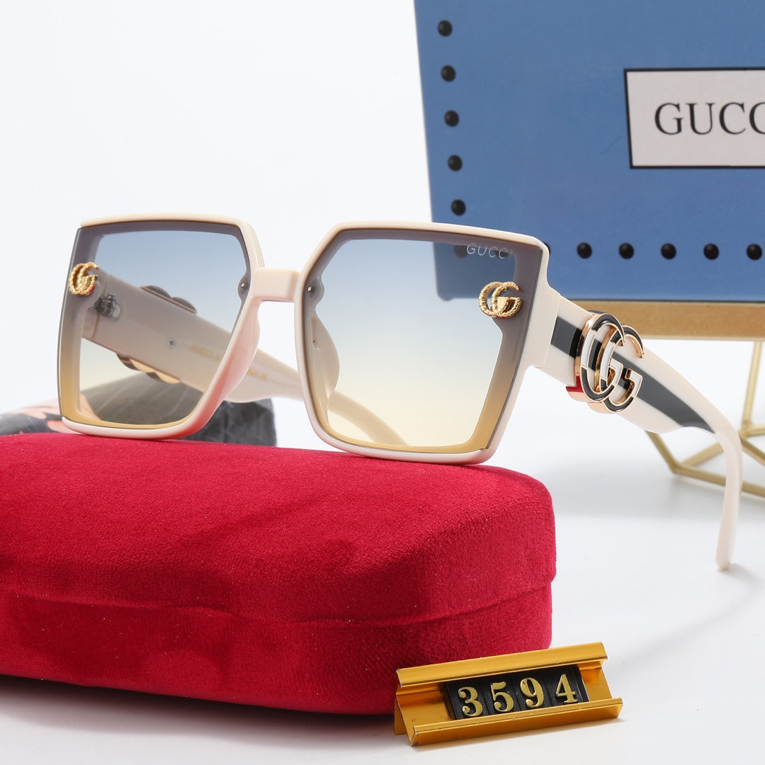 5-color fashion polarized sunglasses with GG letter temples