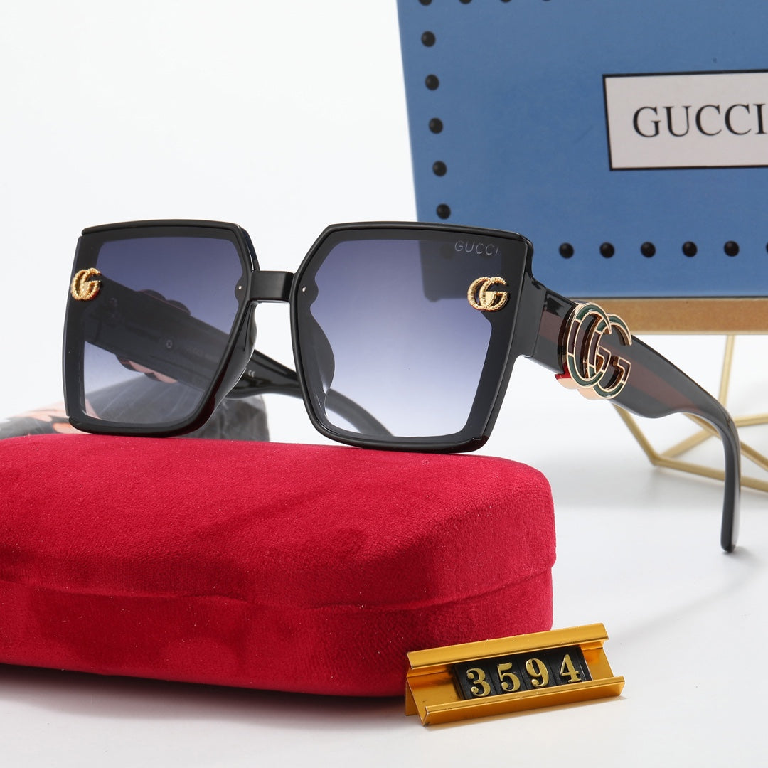5-color fashion polarized sunglasses with GG letter temples
