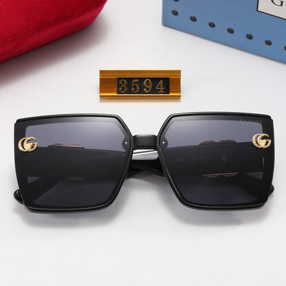 5-color fashion polarized sunglasses with GG letter temples