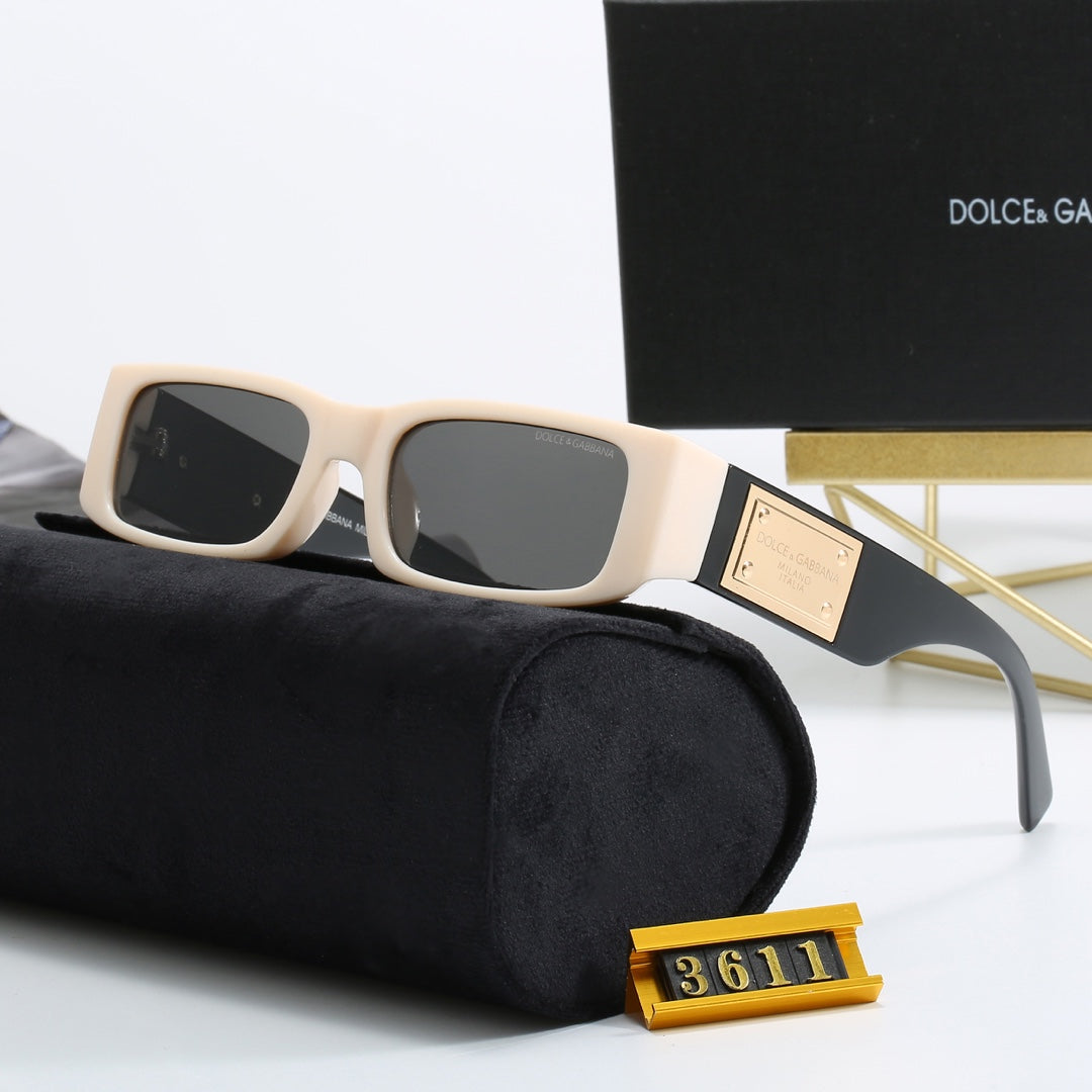 5-color fashion DG letter square frame sunglasses