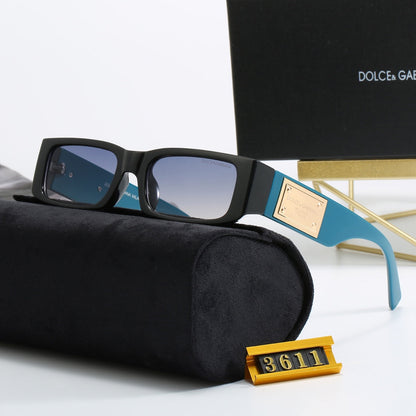 5-color fashion DG letter square frame sunglasses