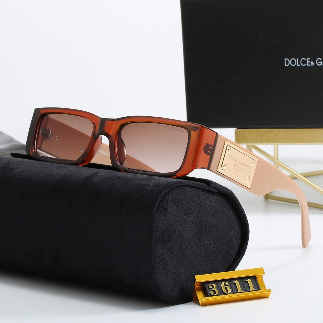 5-color fashion DG letter square frame sunglasses