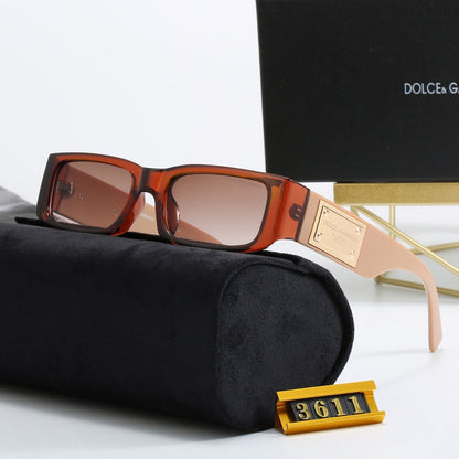 5-color fashion DG letter square frame sunglasses