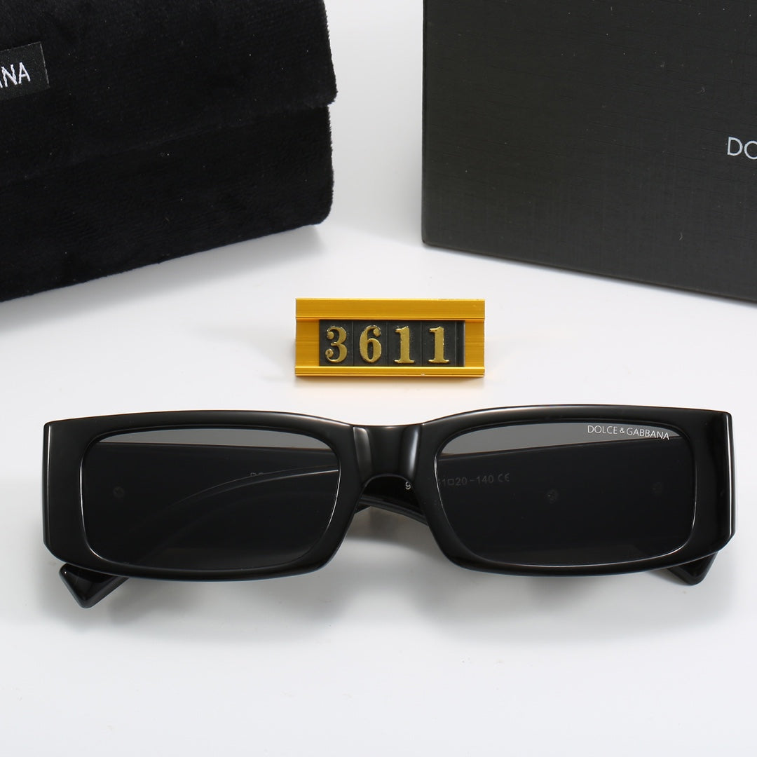 5-color fashion DG letter square frame sunglasses