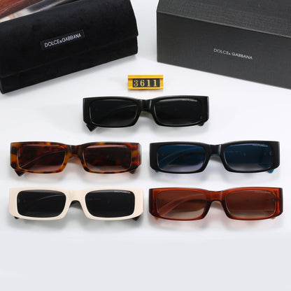 5-color fashion DG letter square frame sunglasses
