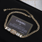 Fashion CC rhinestone necklace