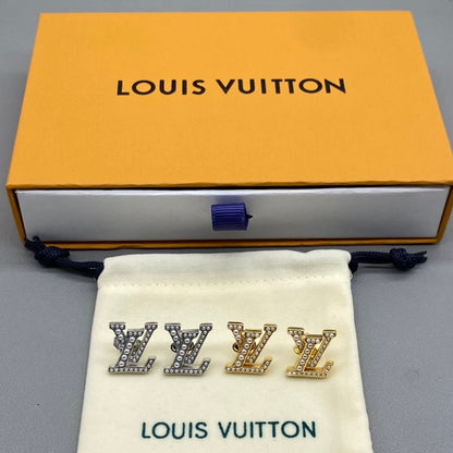 Fashionable four-leaf clover rhinestone earrings