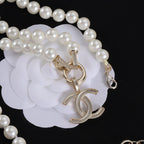 CC Pearl Rhinestone Necklace