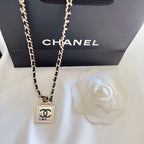 CC Square Pendant Necklace
