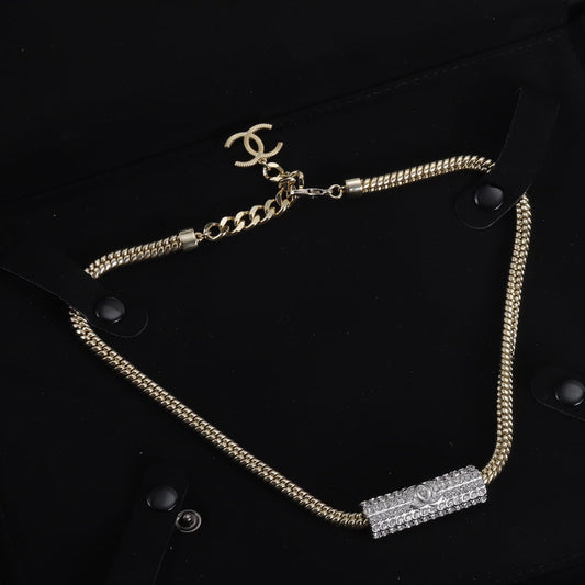 CC Cylinder Pendant Necklace