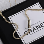 CC Cylinder Pendant Necklace
