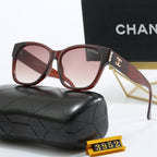 4 Colors Fashion Pearl Trim Frame Sunglasses