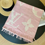 Fashionable four-leaf clover oblique striped scarf
