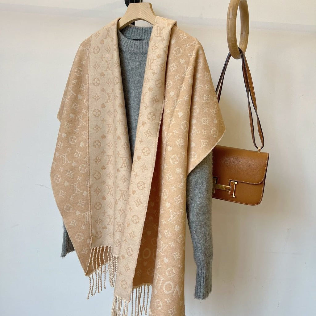 Fashion L letter starry scarf