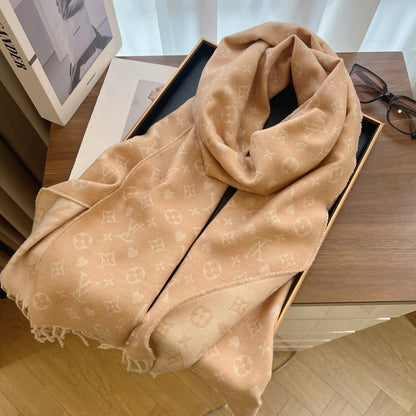 Fashion L letter starry scarf