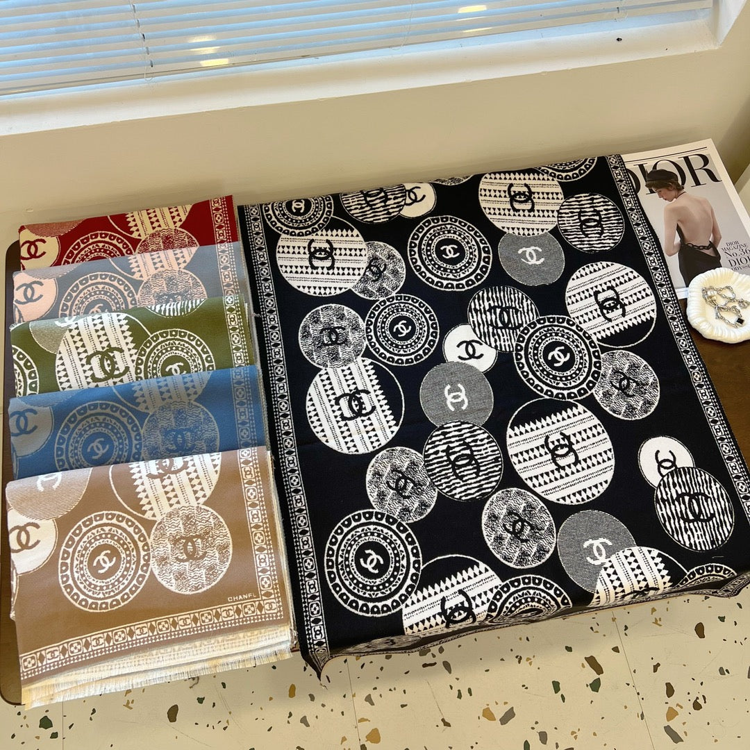 Fashion CC letter scarf