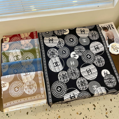 Fashion CC letter scarf