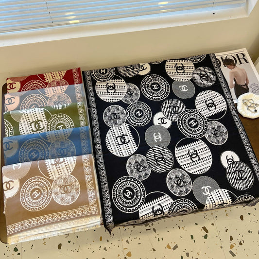 Fashion CC letter scarf