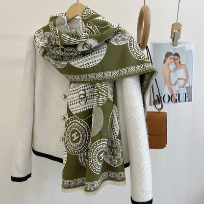 Fashion CC letter scarf