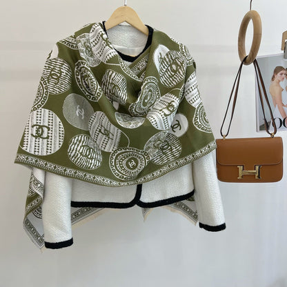 Fashion CC letter scarf