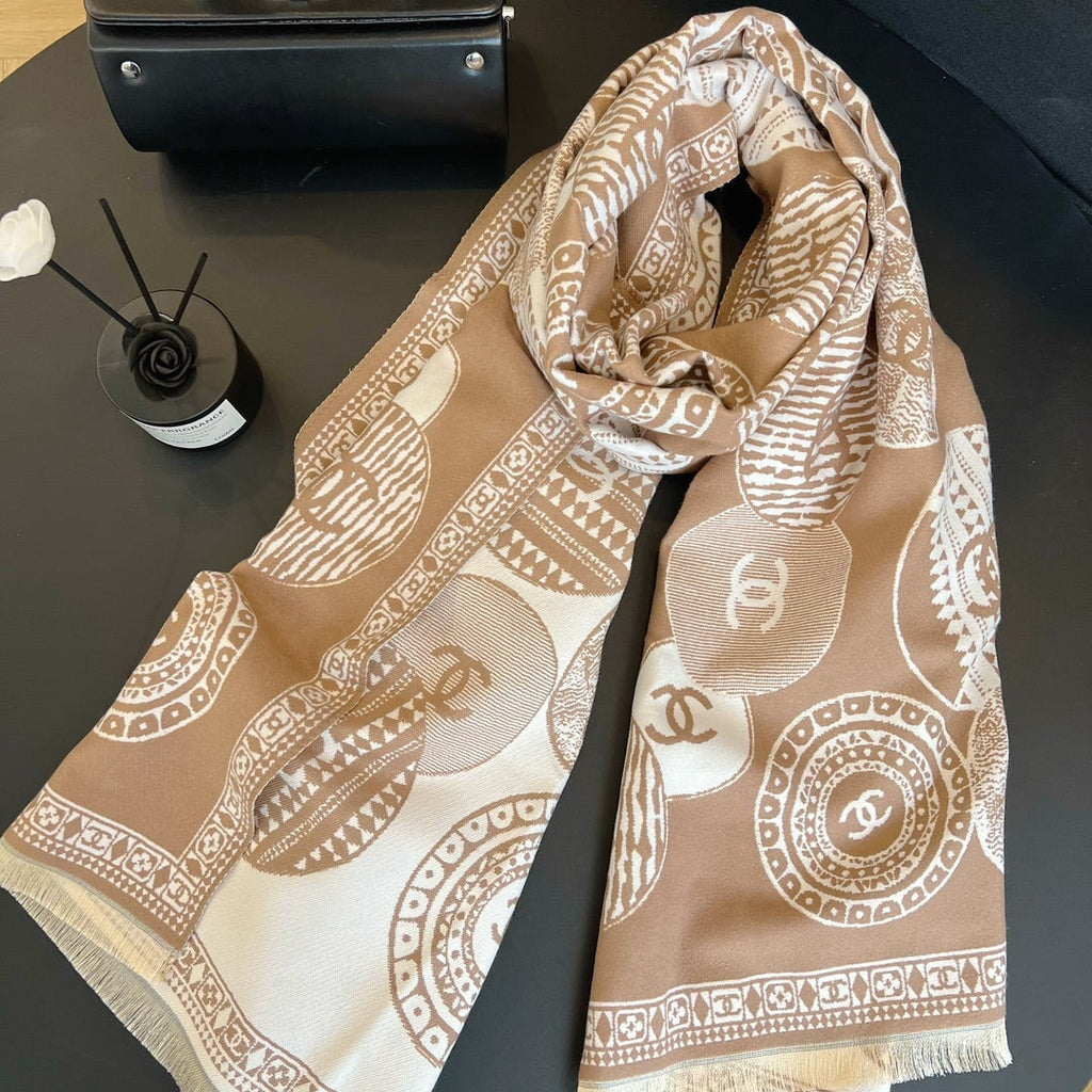 Fashion CC letter scarf