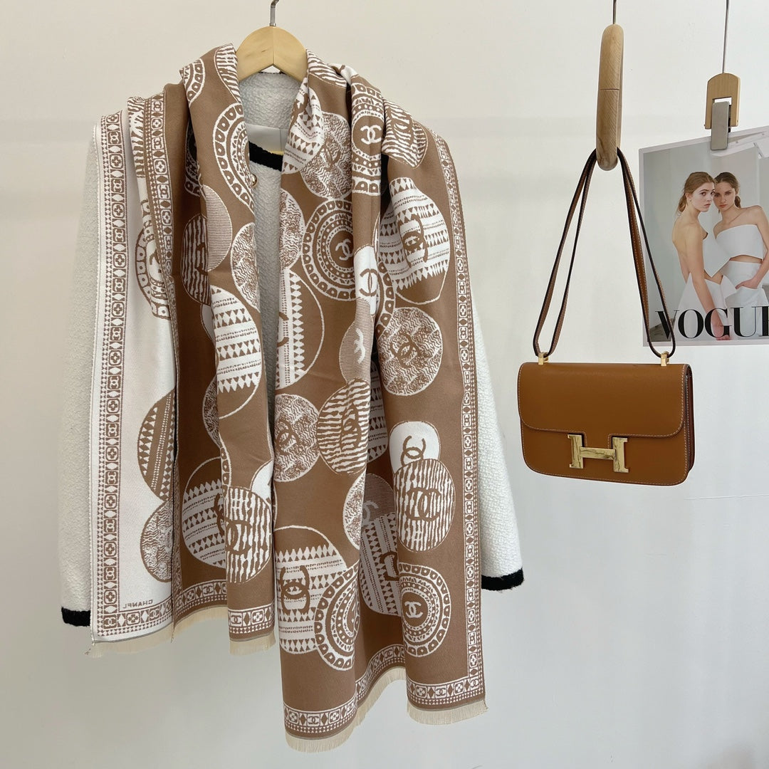 Fashion CC letter scarf