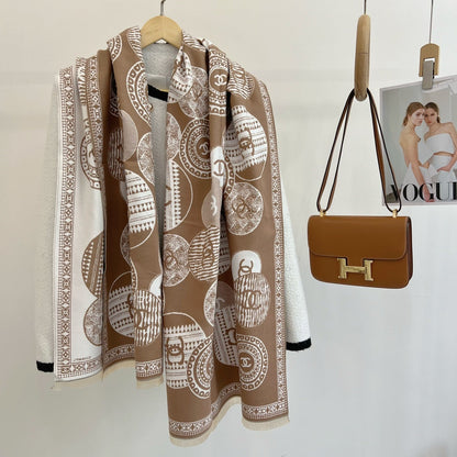 Fashion CC letter scarf