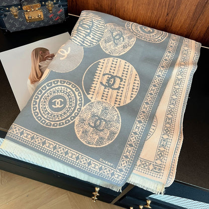 Fashion CC letter scarf