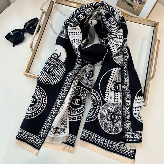 Fashion CC letter scarf