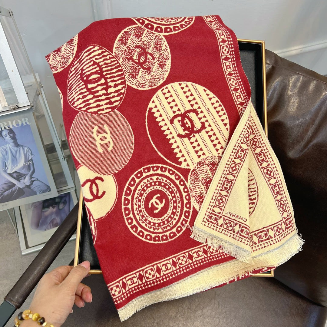 Fashion CC letter scarf