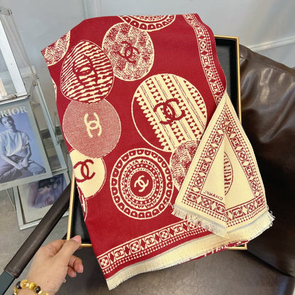 Fashion CC letter scarf