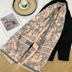 Fashion CD letter scarf