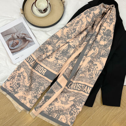 Fashion CD letter scarf