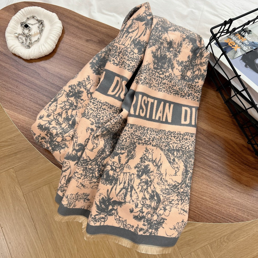 Fashion CD letter scarf