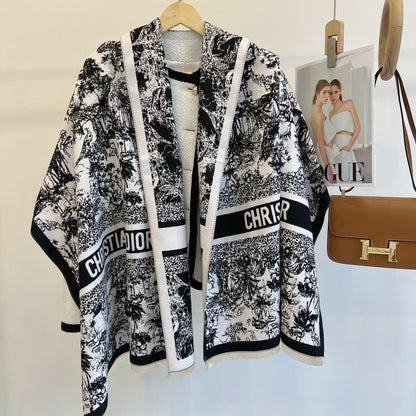 Fashion CD letter scarf