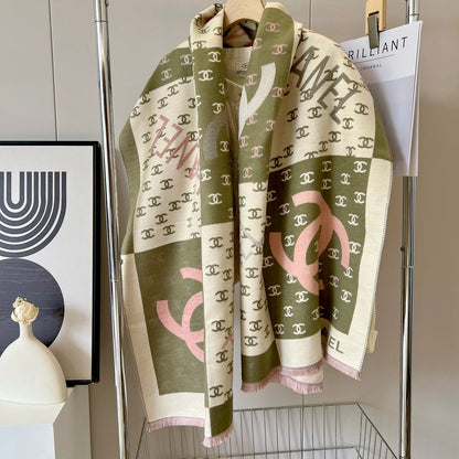 Fashion CC letter scarf